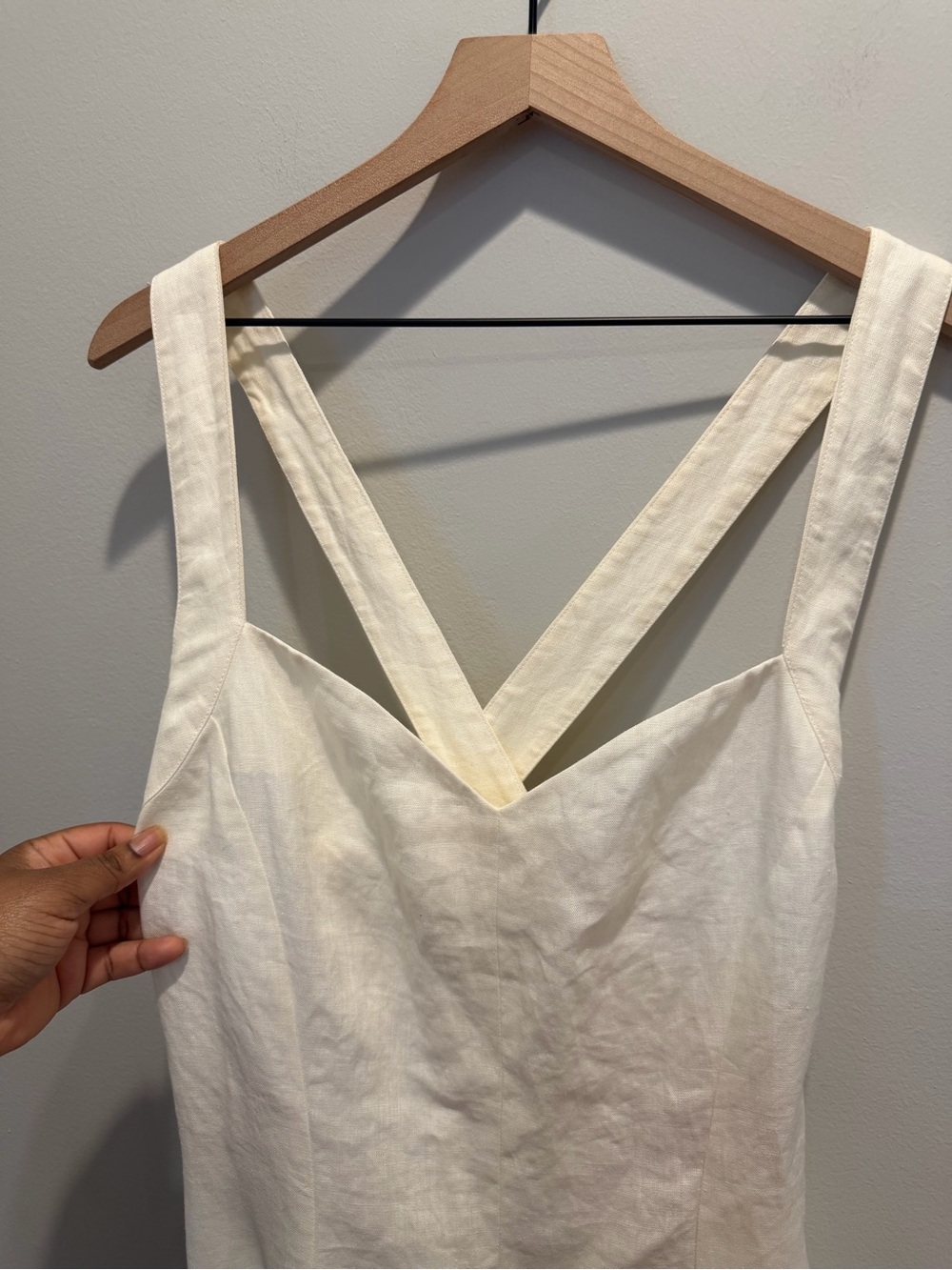 Vintage NWT Escada Cream Linen Jumpsuit - Picture 7 of 13